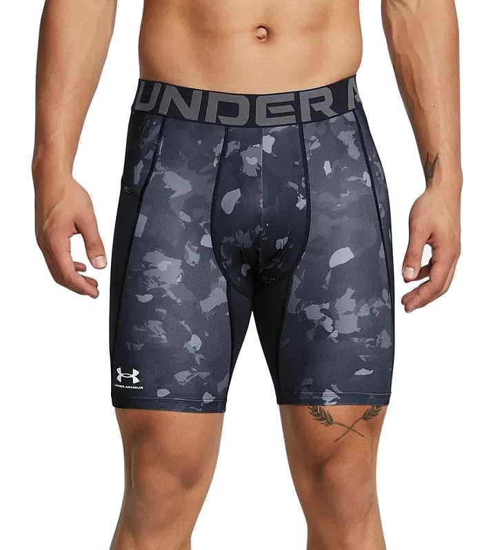 short Under Armour HeatGear Armour Printed Compression - Black/White - men´s