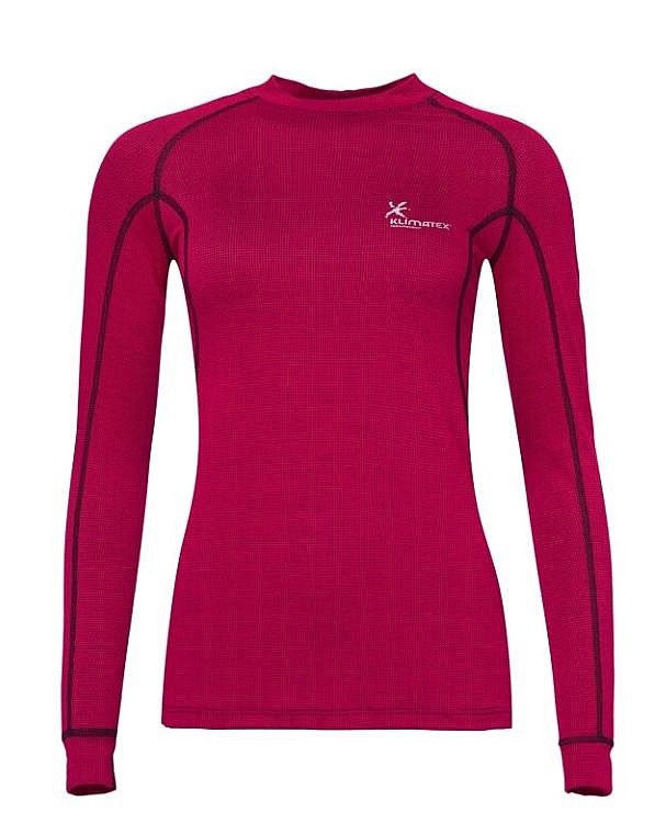 T-shirt Klimatex Dora Klimafeel LS - Fuchsia/Black - women´s