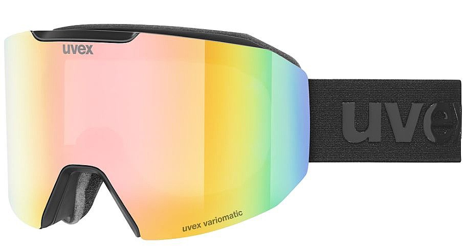 gogle Uvex Evidnt Attract - S5506712130/Black Matt/VFM Mirror Rainbow/Clear