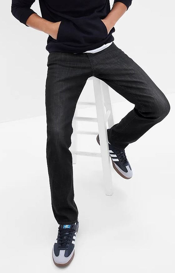 blugi GAP V-Slim Soft GapFlex - Dark Grey 007 - men´s