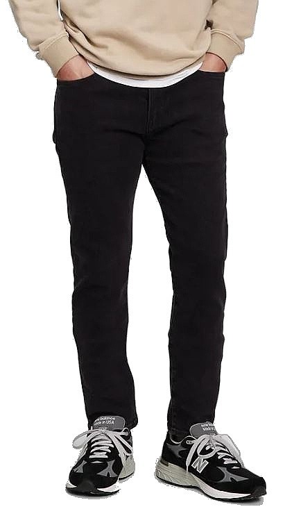blugi GAP Skinny GapFlex - True Black - men´s