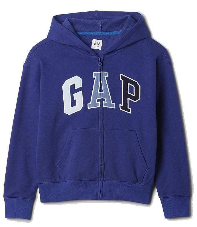 Sweatshirt GAP V-Fall Fash Logo Zip - Bellwether Blue 193943 - boy´s