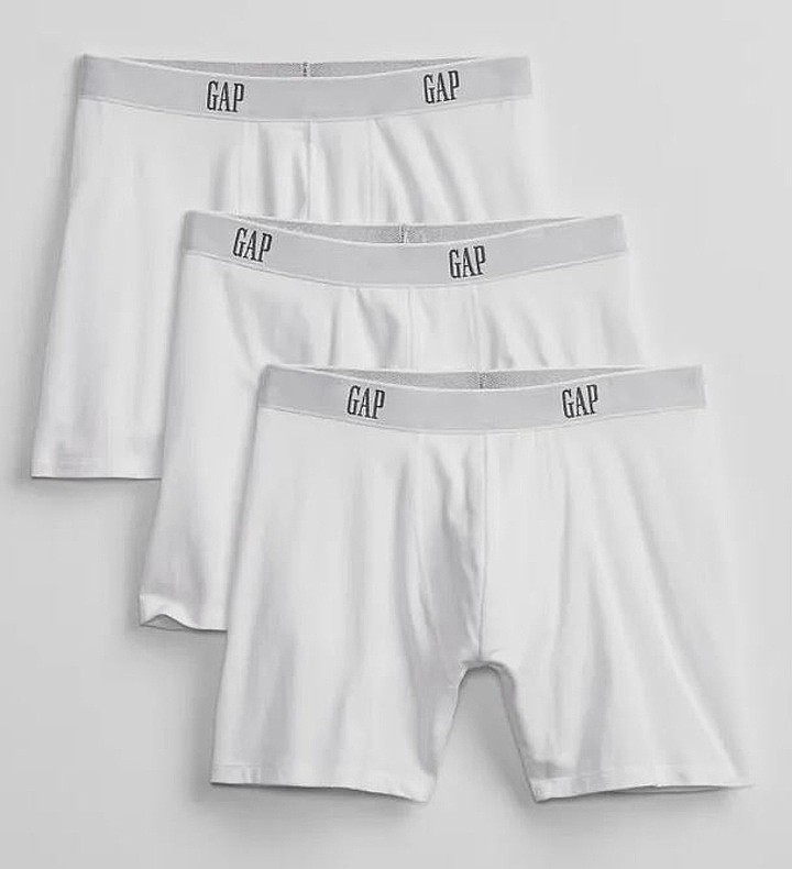 shorts GAP Basic Boxer Briefs 3 Pack - Optic White - men´s