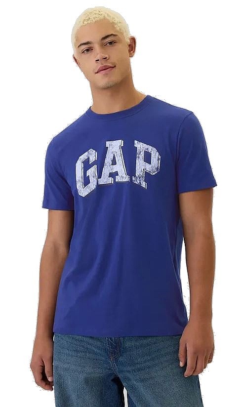 T-shirt GAP V-Everyday Soft Logo Novelty Arch - Bellwether Blue 193943