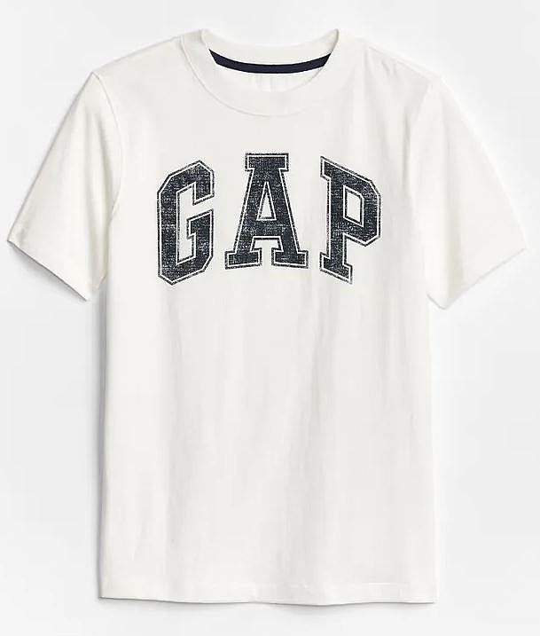 tričko GAP V-New Arch Screen - New Off White