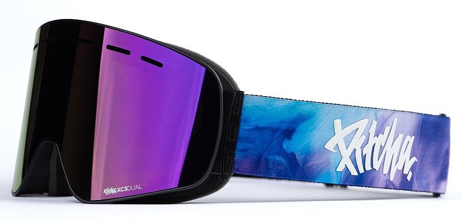 maschera da sci Pitcha XC3 - Aquarel Purple/Purple Mirrored