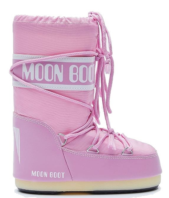 skor Moon Boot Icon Nylon - Pink