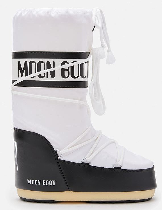 scarpe Moon Boot Icon Nylon - Black/White