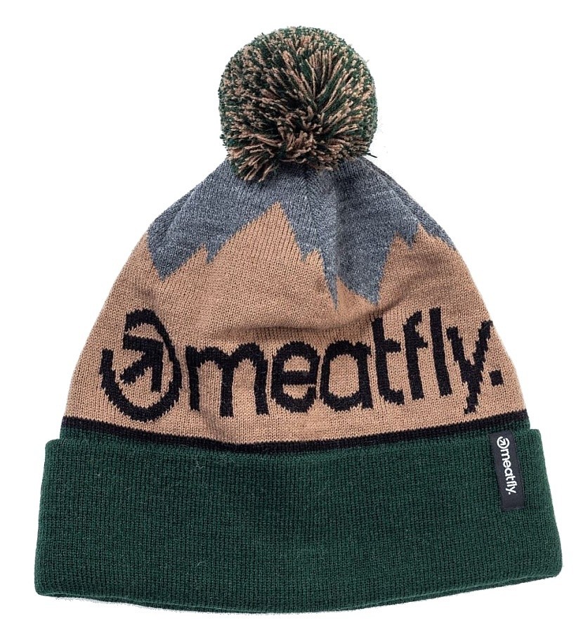 čiapka Meatfly Robb - Wood/Bottle Green