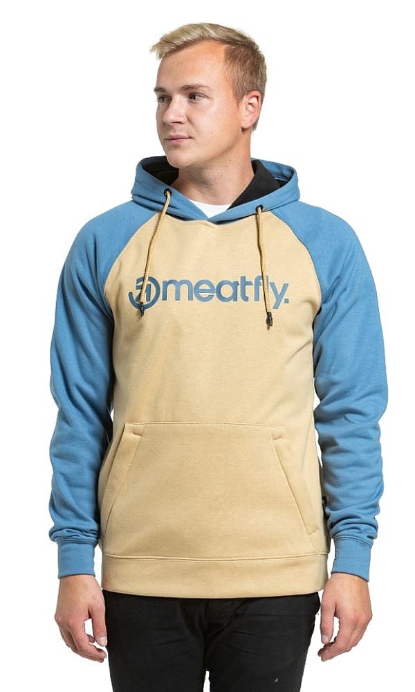 Sweatshirt Meatfly Gravel - Light Brown/Slate Blue - men´s