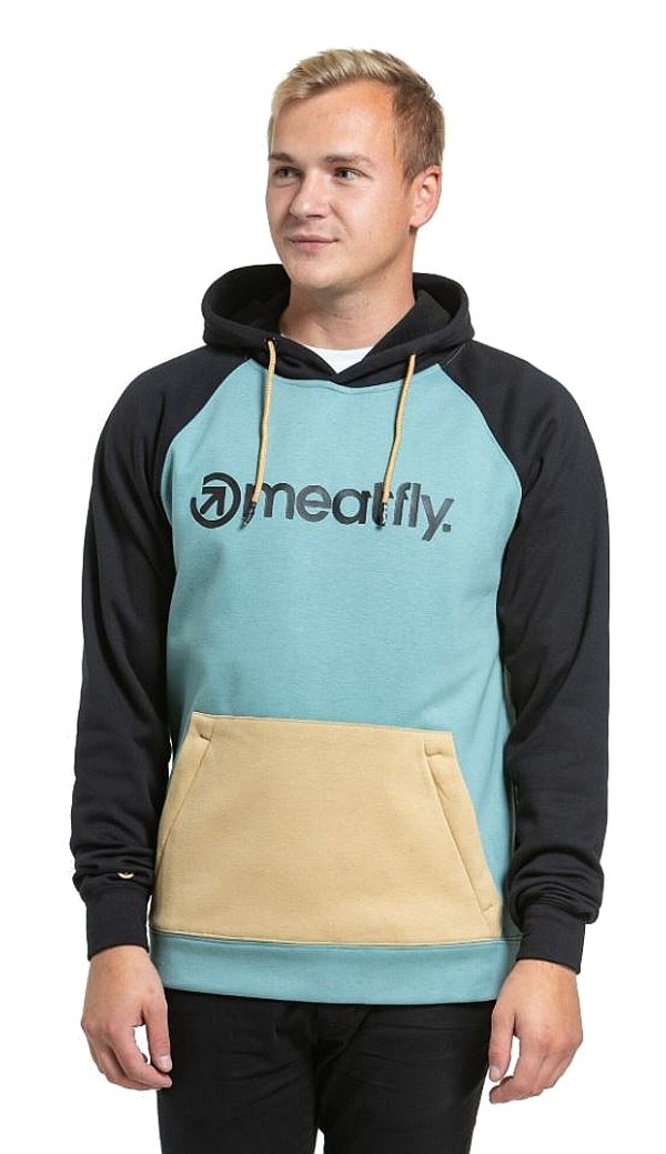 sweat-shirt Meatfly Gravel - Black/Dusty Mint - men´s