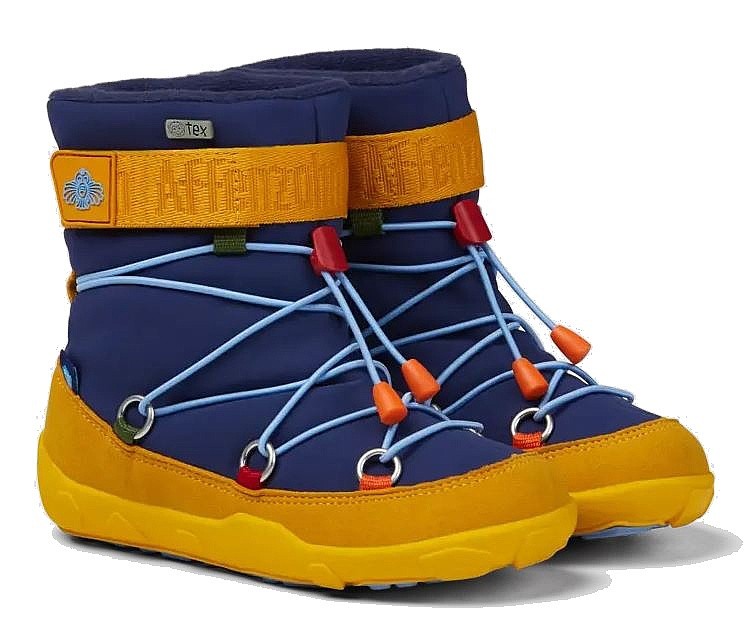 buty dziecięce Affenzahn Snow Boot Vegan Snowy Toucan - Dark Blue
