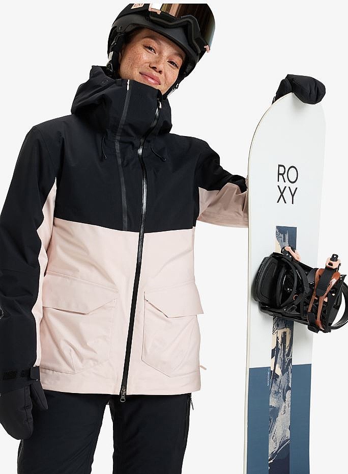 куртка Roxy Gore-Tex Stretch Purelines - MEB0/Pink Salt - women´s