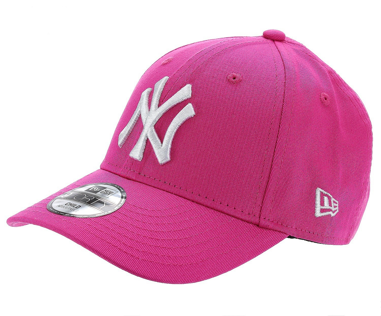 Baseball Cap New Era 9FO League Basic MLB New York Yankees Kid's - Hot Pink/Optic White