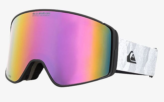 горнолыжные очки  Quiksilver Storm MG - WBB7/White Camo/Clux L Purple ML - men´s