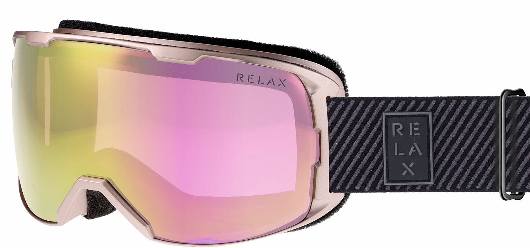 maschera da sci Relax Ace - HTG58F/Matte Black/Pink Rose/Rose Gold Sensor