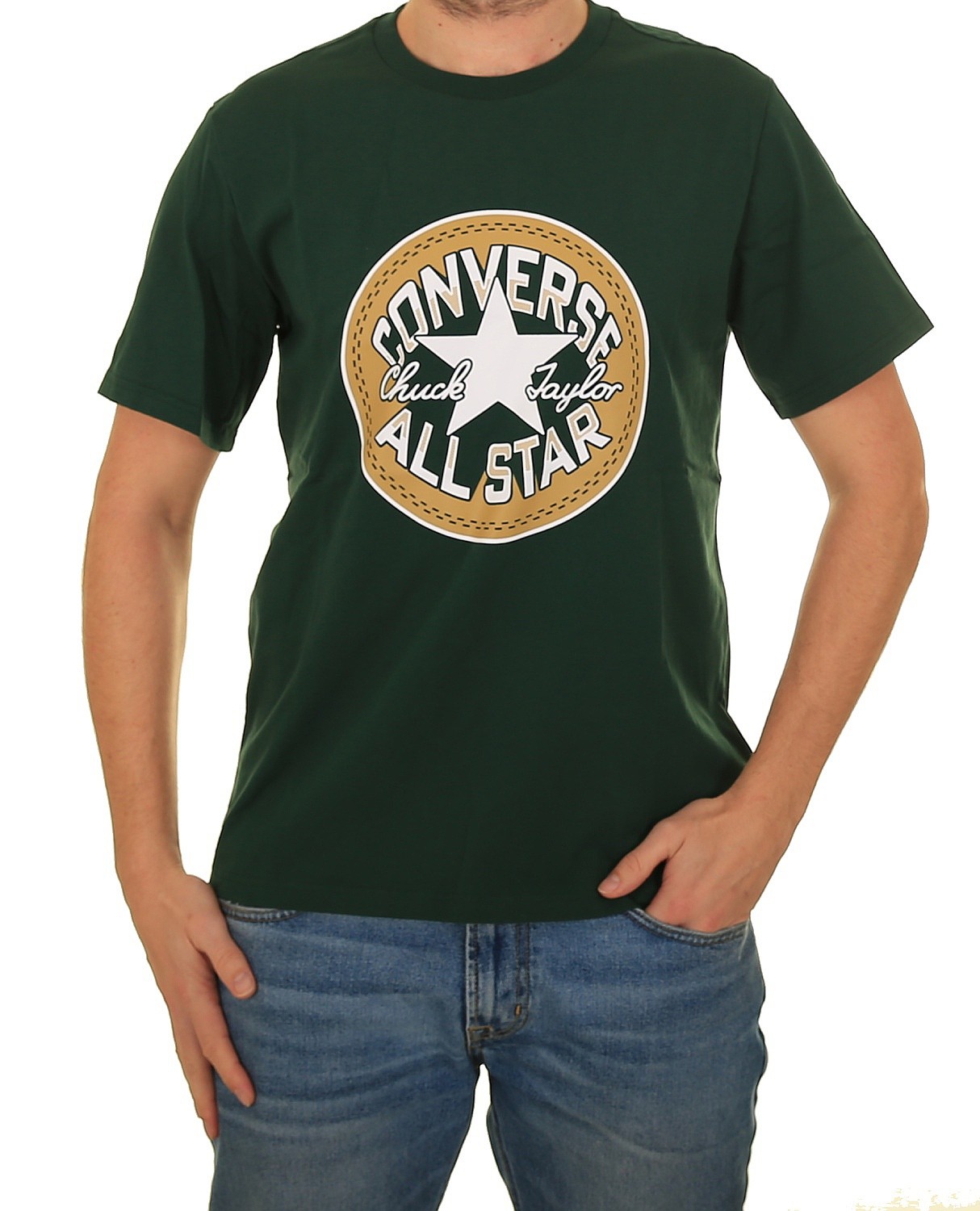 T-Shirt Converse Patch Remix/10027109 - A03/Green Envy - men´s