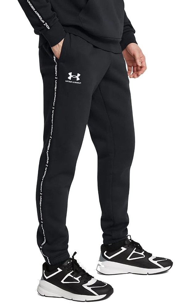 спортивные штаны Under Armour Icon Fleece Jogger Taping - Black - men´s