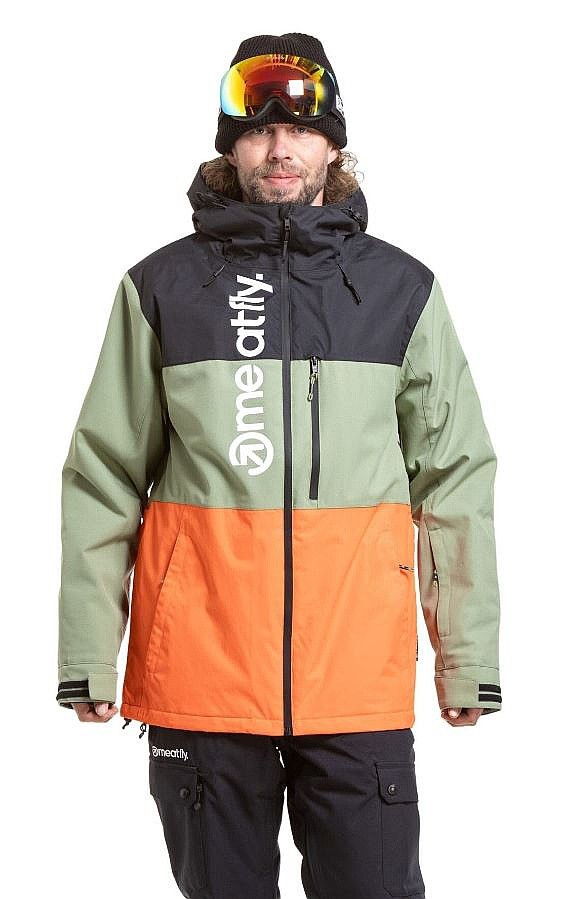 veste Meatfly Manifold - Black/Orange - men´s