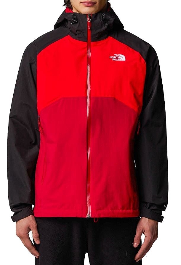 kurtka The North Face Stratos - Garnet Red/High Risk Re