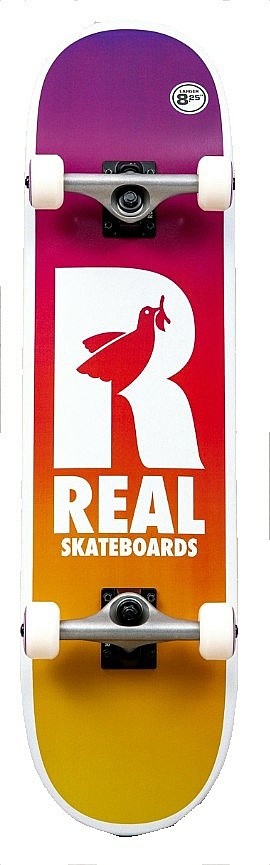 Skateboard Real Be Free Fade Complete - Purple/Yellow