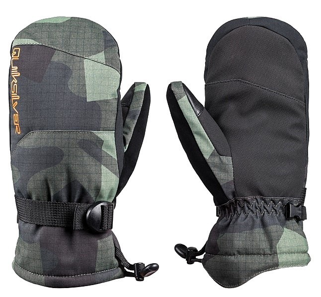 gants Quiksilver Mission Mitt - GLW3/Puzzle Camo Sea Spray - boy´s
