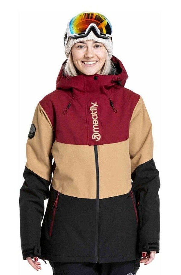 kurtka Meatfly Kirsten - Beet Red/Black