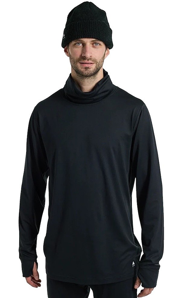 T-shirt Burton Midweight Long Neck LS - True Black