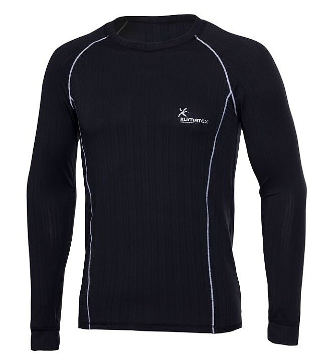 T-Shirt Klimatex Krystof LS - Black - men´s