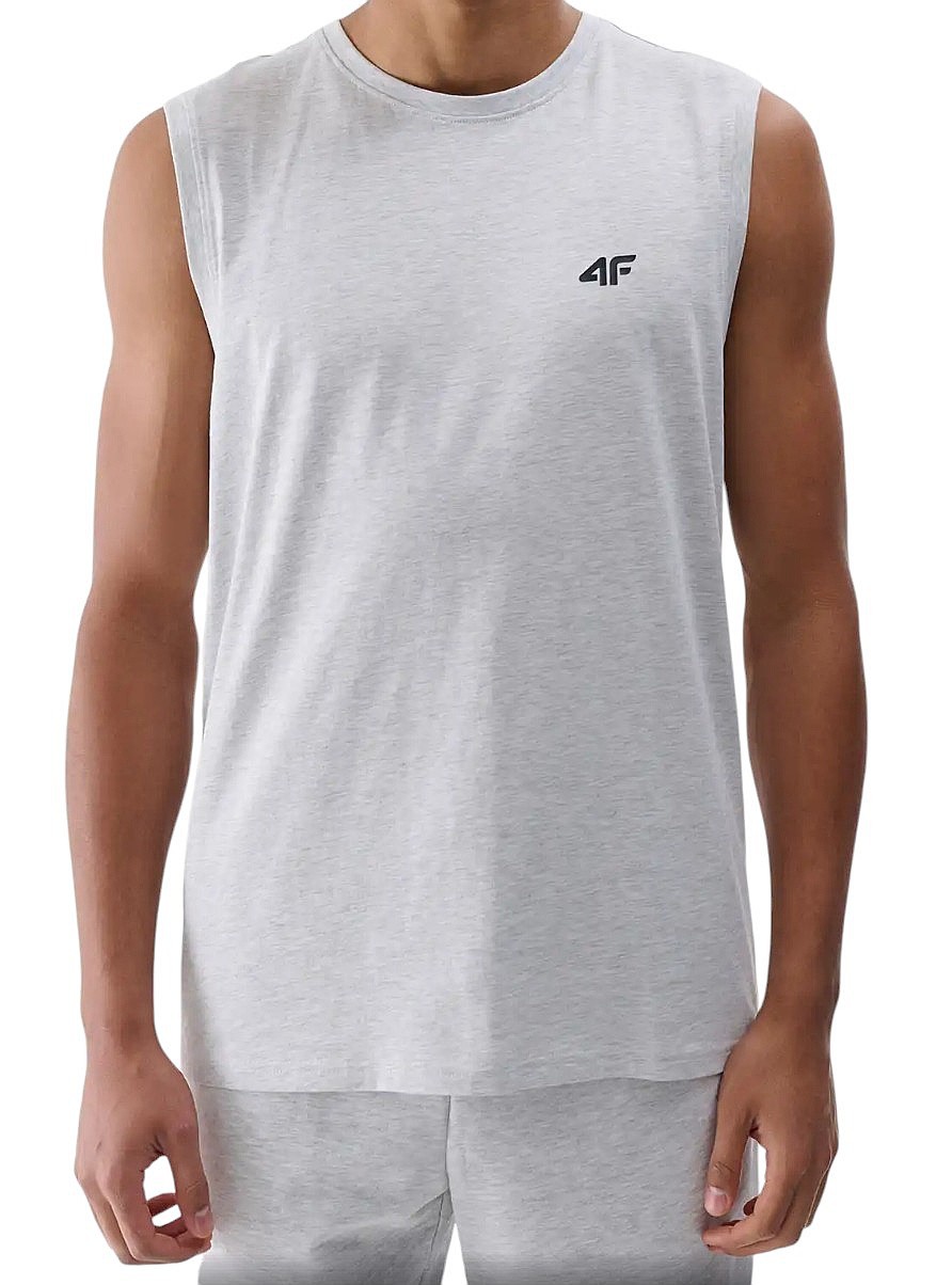 Unterhemd 4F 4FWMM00TSLEM125 - 27M/Cold Light Grey Melange - men´s