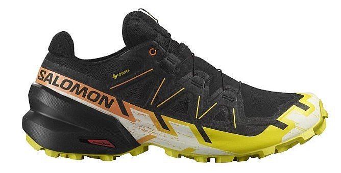 chaussures Salomon Speedcross 6 GTX - Black/Sulphur Spring/Bird Of Paradise - men´s