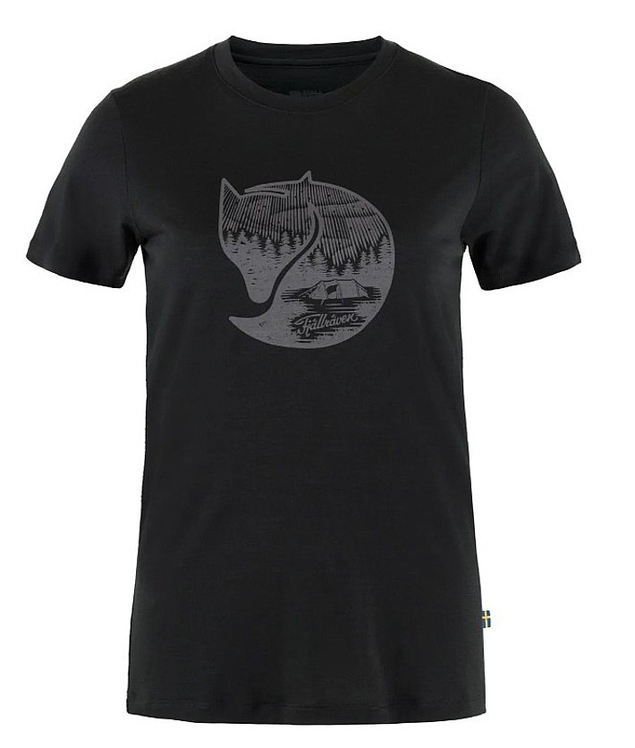 T-shirt Fjällräven Abisko Wool Fox - 550/048 Black/Iron Grey - women´s