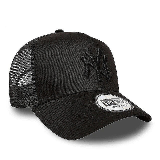 kšiltovka New Era 9FO AF Clean Trucker MLB New York Yankees Child - Black/Black