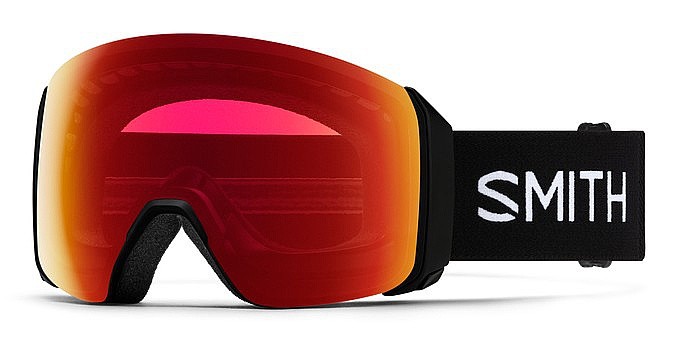 masque de ski  Smith 4D MAG XL - Black/ChromaPop Photochromic Red Mirror