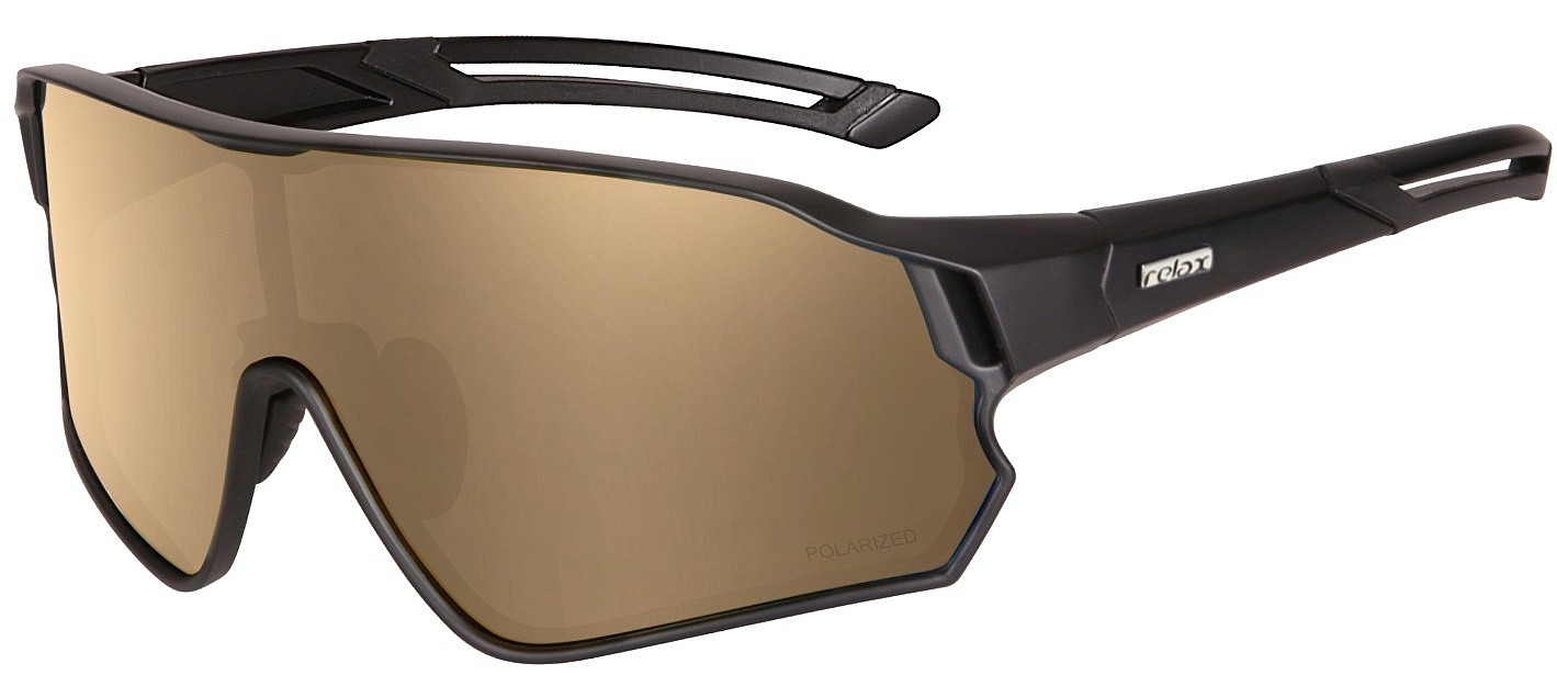 des lunettes Relax Artan - R5416J/Matte Black/Brown Bronz/Polarized