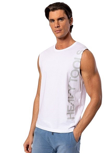 maillot de corps Heavy Tools Bakla - White - men´s