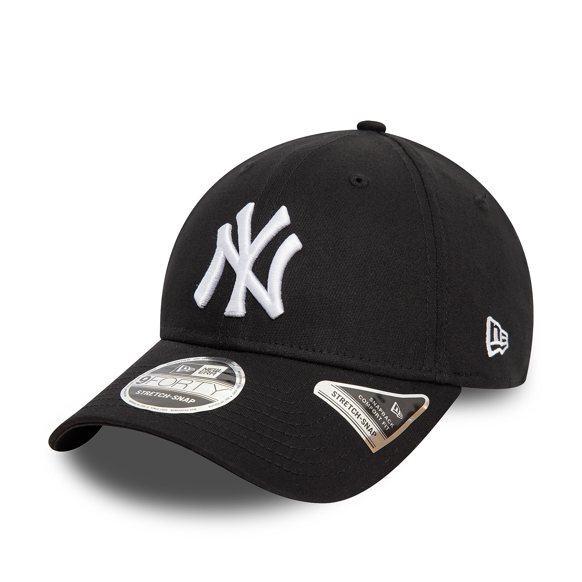 šiltovka New Era 9FO Stretch Snap MLB New York Yankees - Black/White