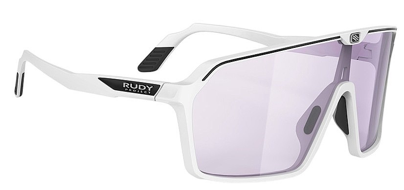des lunettes Rudy Project Spinshield - White Matte/ImpactX/Photochromic 2 Laser Purple
