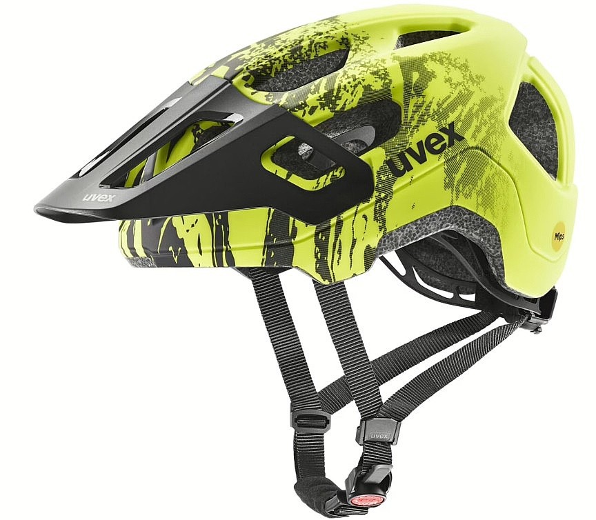 casco Uvex React Jr. Mips - Lime/Black Matt - unisex junior