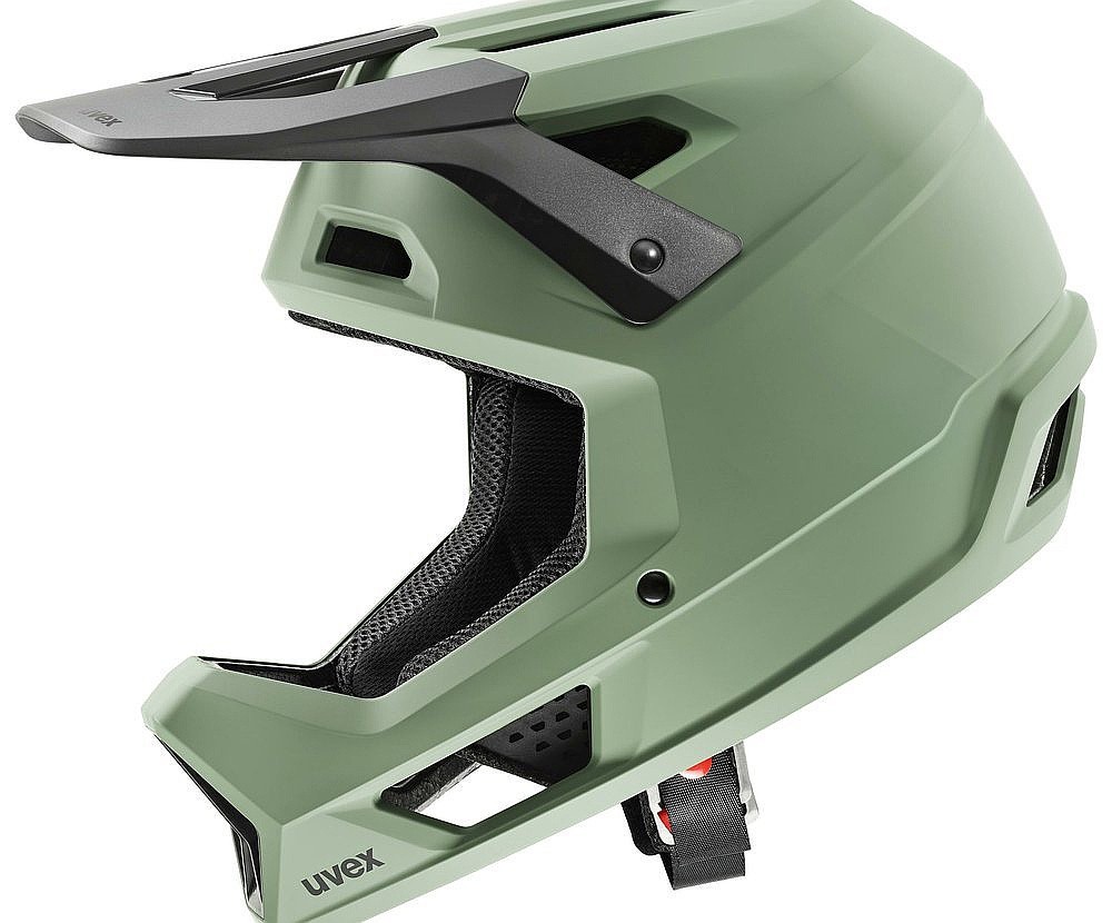 casque Uvex Ravage - Moss Green/Black Matt