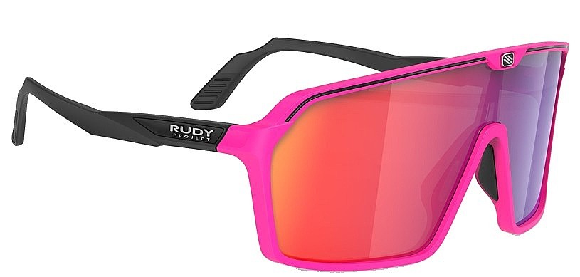 okulary Rudy Project Spinshield - Pink Fluo/Black Matte/Multilaser Red