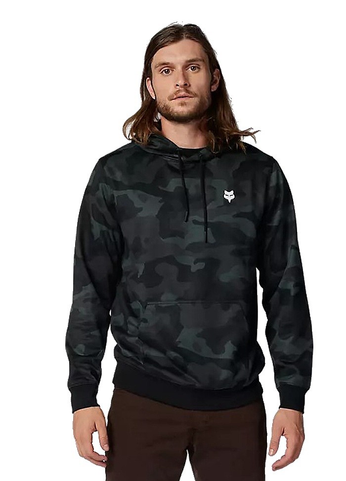 Sweatshirt Fox Head Camo Fleece Pullover - Black Camouflage - men´s