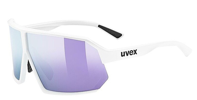Brille Uvex Sportstyle 237 - White Matt/Mirror Lavender Cat.3