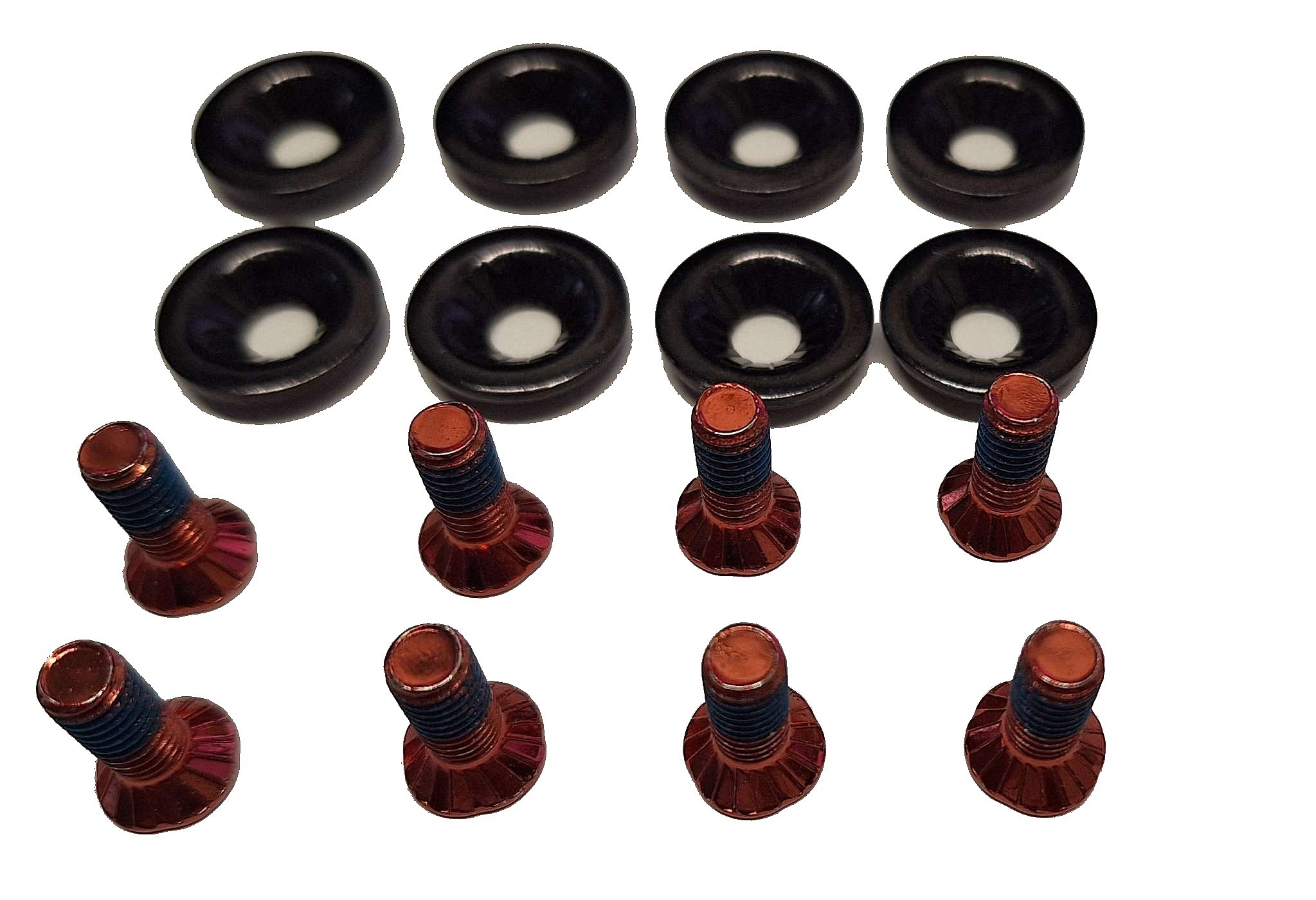 tornillos Nitro Mounting Screws+Washers M6x16.5 - Black/Red