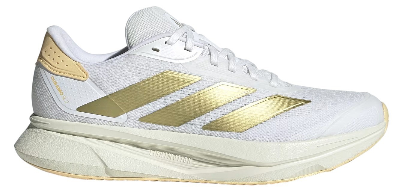 topánky adidas Performance Duramo SL 2 - Cloud White/Gold Metallic/Orange Tint