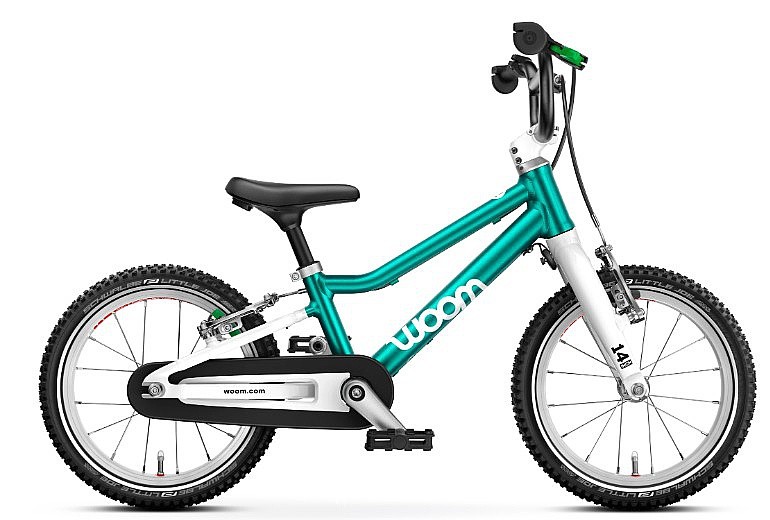 rower Woom 2 Go 14" - Metallic Turquoise