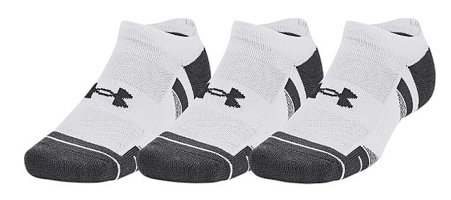 calcetines Under Armour Performance Tech No Show 3 Pack - White/White/Jet Gray