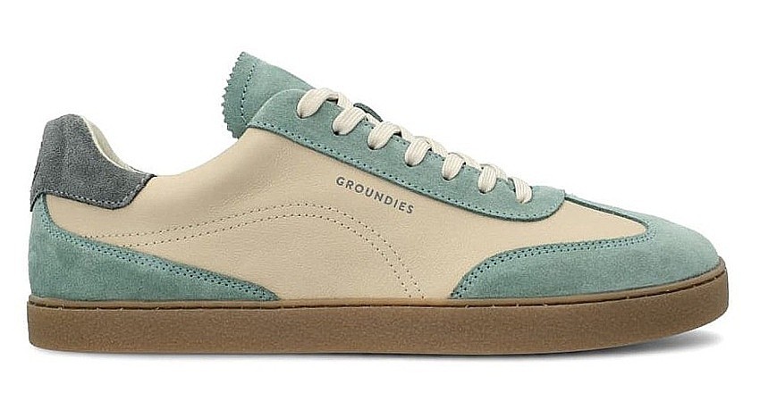 pantofi Groundies Panama - Beige/Sage Green