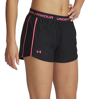 шорты Under Armour Tech Play Up - Black/Super Pink - women´s