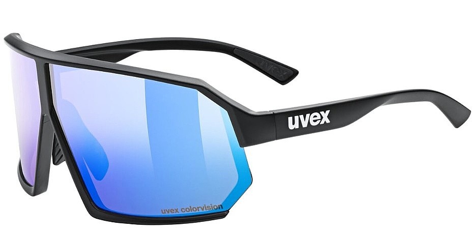 очки Uvex Sportstyle 237 CV - Black Matt/Mirror Blue